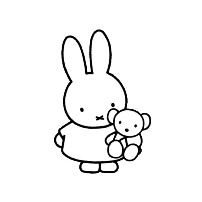 可爱卡哇伊的米菲兔子微信头像