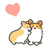 超可爱的柯基宝宝卡通微信表情包