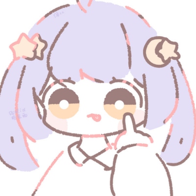 白色系可爱动漫女生微信头像