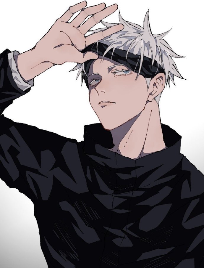 手绘超帅五条悟微信头像