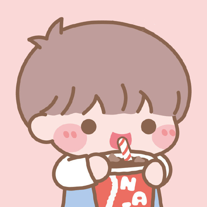 干饭人可爱呆萌情侣微信头像