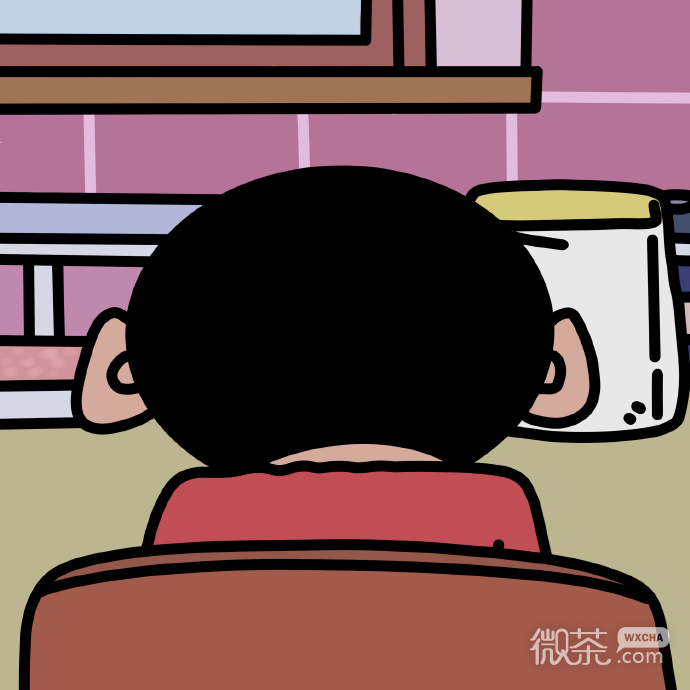 蜡笔小新版的情侣微信头像