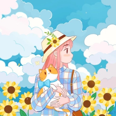 小清新插画微信头像