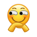 小黄脸双手撑头沙雕微信表情包
