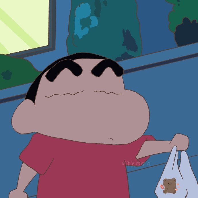 蜡笔小新一家子的情侣微信头像