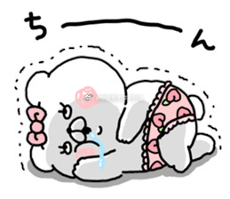 可爱的蝴蝶结熊熊微信表情包