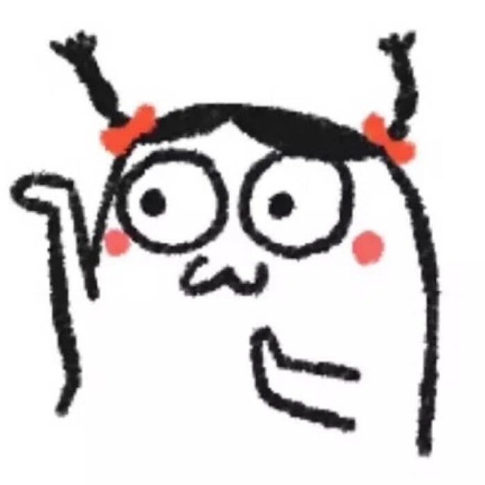 白底沙雕可爱简约情侣头像 ​​​​