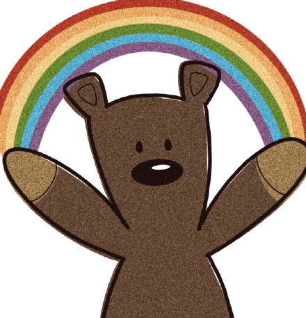 手绘可爱卡通小熊崽崽微信头像