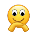 小黄脸双手撑头沙雕微信表情包