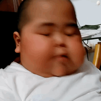 肉嘟嘟的tatan吃面包微信表情包