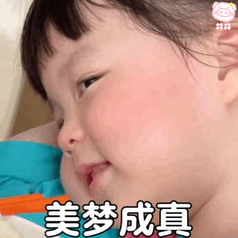 丸子妹美梦成真微信表情包
