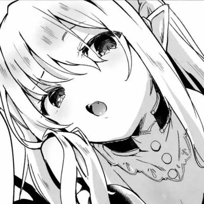 白色系可爱动漫女生微信头像