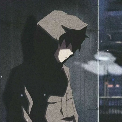 ins风丧系动漫男生微信头像