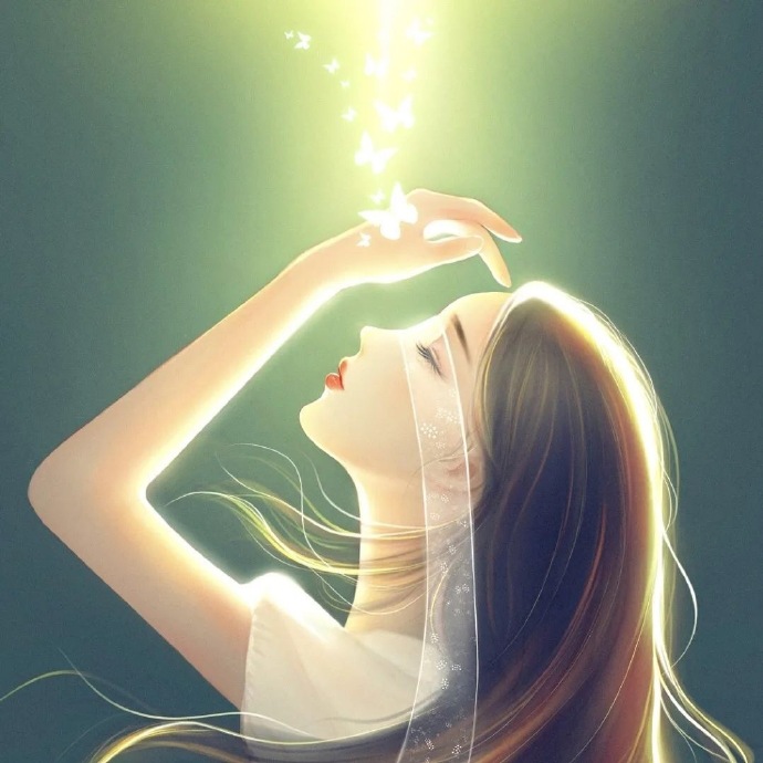 绝美的二次元闺蜜微信头像