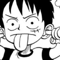 《海贼王》漫画画风路飞微信头像