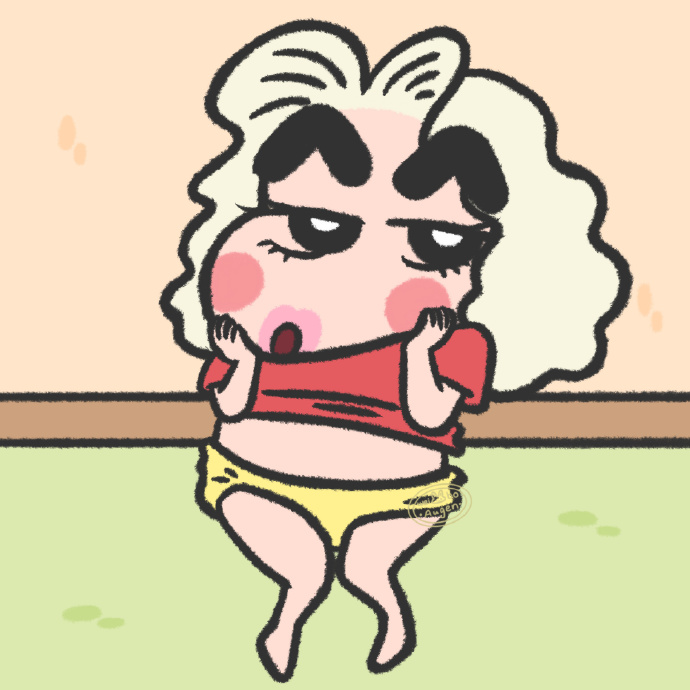 沙雕蜡笔小新放飞自我微信头像