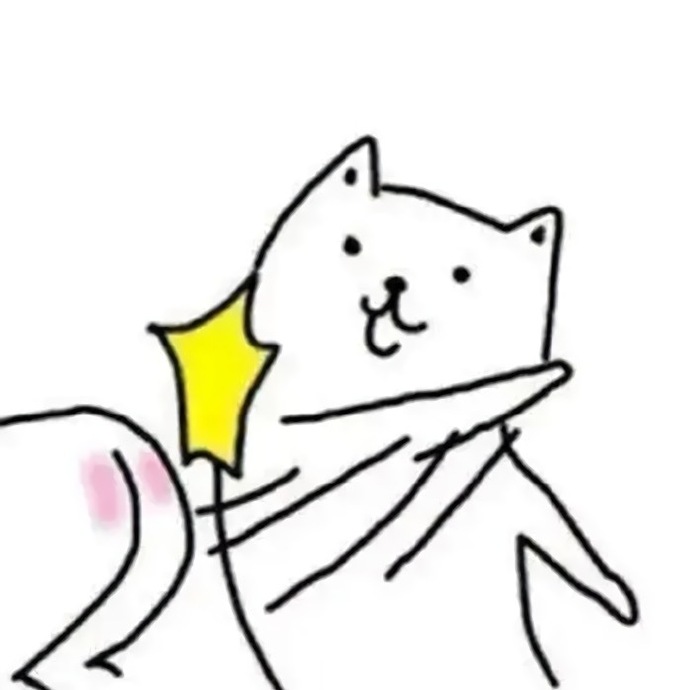 白底沙雕可爱简约情侣头像 ​​​​