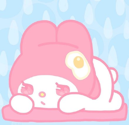 手绘超可爱的美乐蒂微信头像