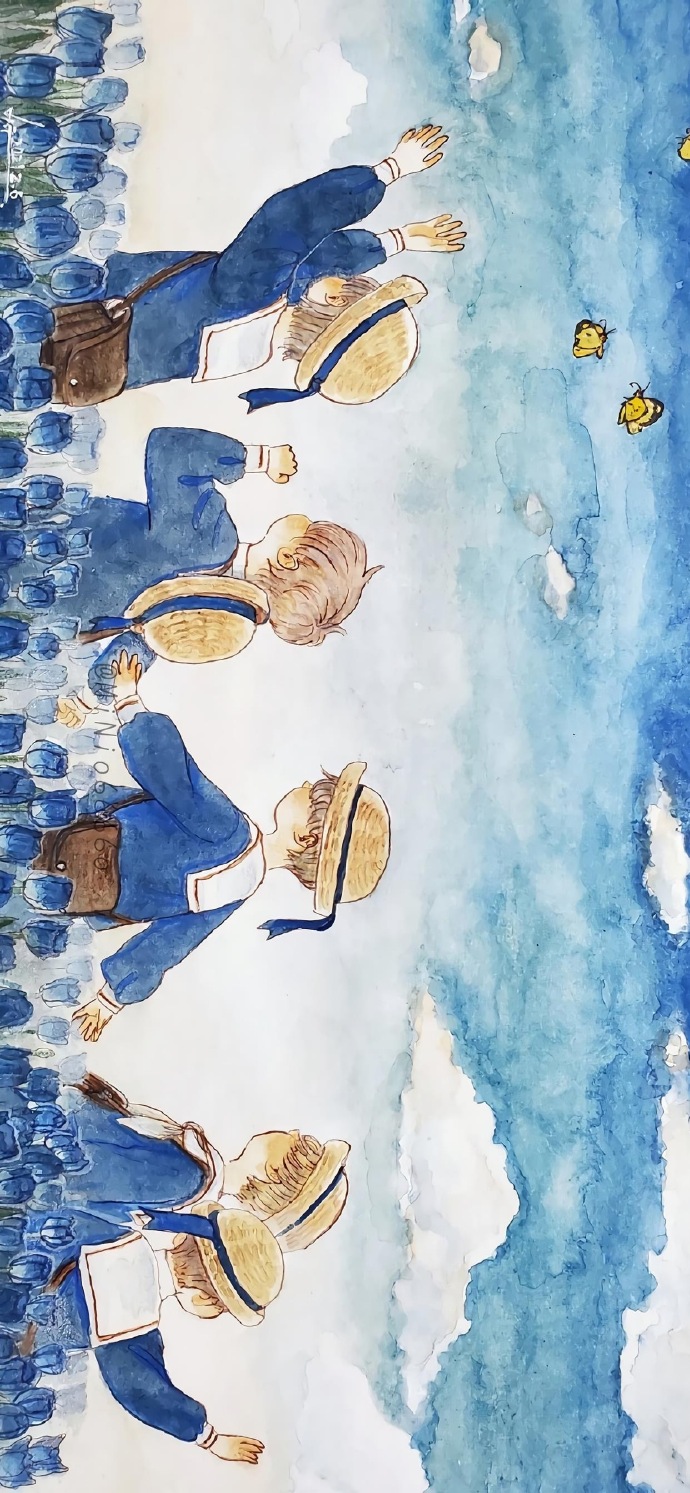 温柔又治愈的可爱插画朋友圈配图