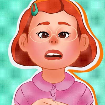 青春变形记主题的手绘头像