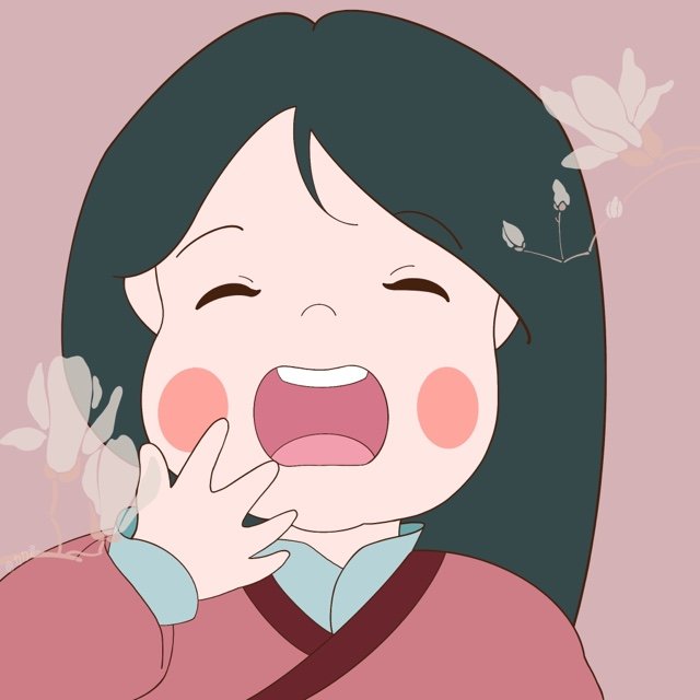 胖胖的迪士尼公主们打哈欠微信头像