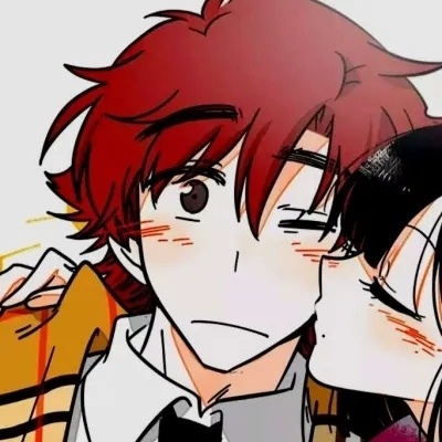 二次元卡通情侣微信头像