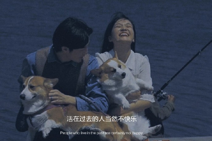 蓝色忧郁微信聊天背景图