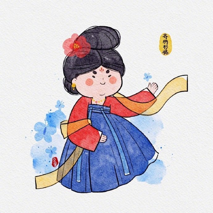 古风汉服卡哇伊微信头像