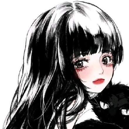 手绘超级好看的情侣微信头像