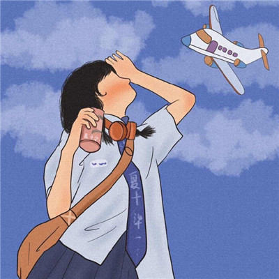 夏日治愈的卡通动漫微信头像