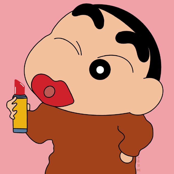 蜡笔小新一家子的情侣微信头像