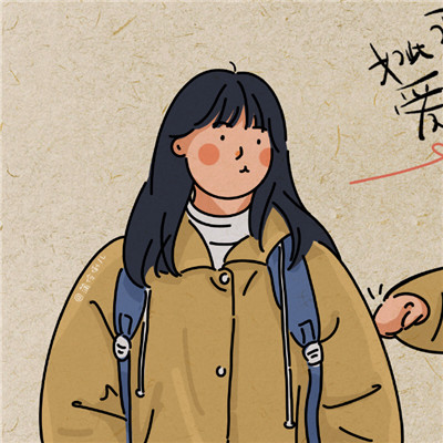 最新版甜蜜的插画风情侣微信头像