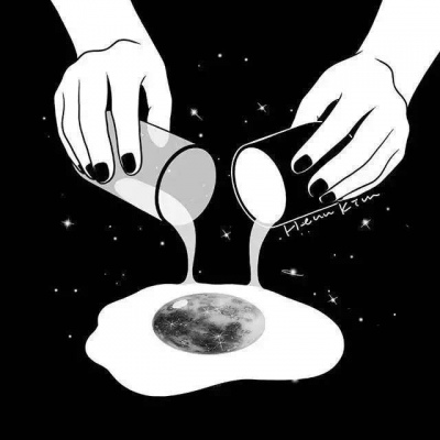 炫酷的黑白风个性微信头像