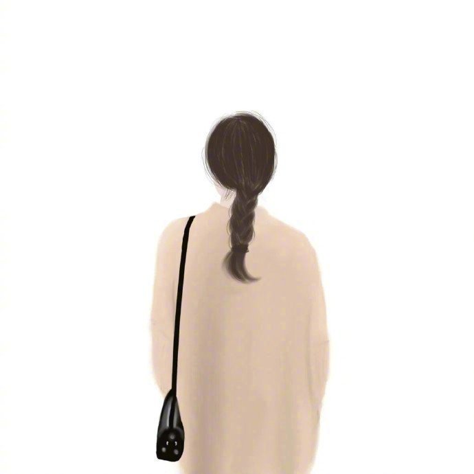 超唯美有意境的手绘背影微信头像