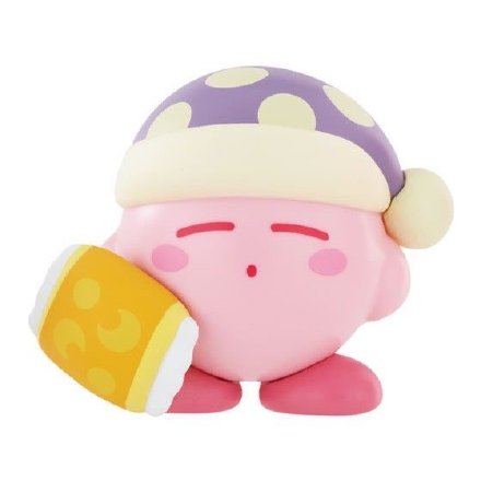 超可爱的星之卡比白底微信头像