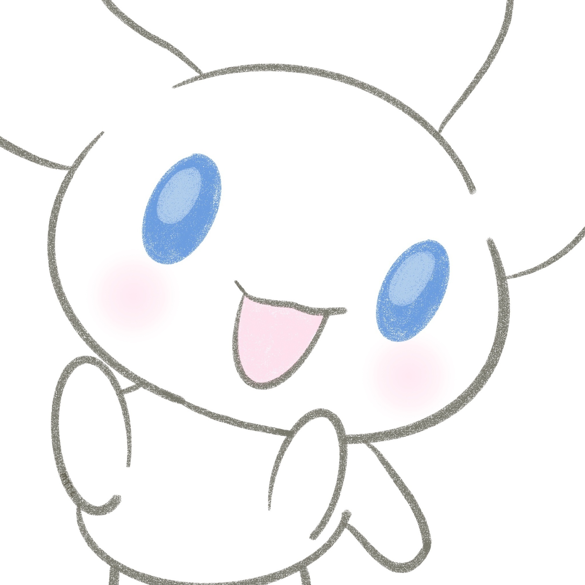 手绘可爱玉桂狗微信头像