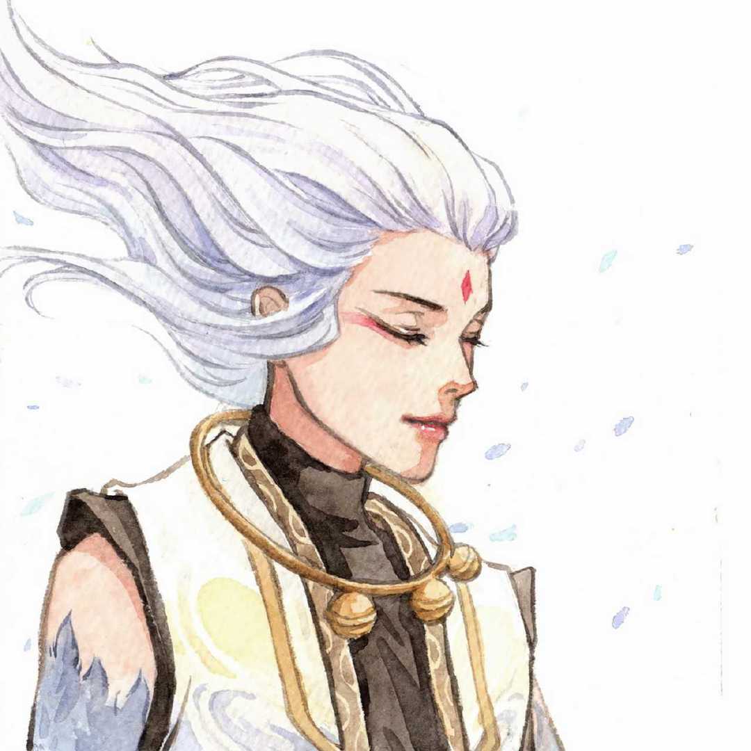 王者荣耀手绘情侣微信头像