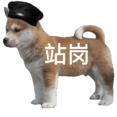站岗小狗表情包合集