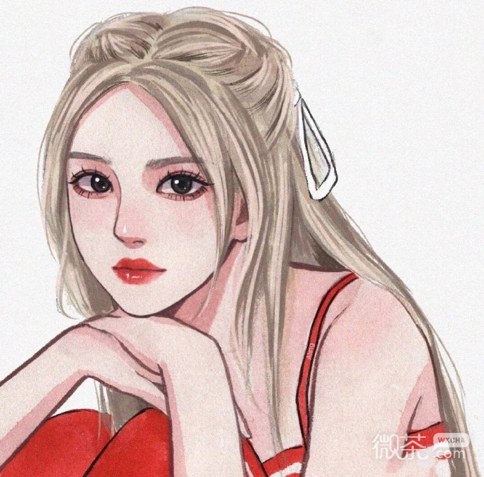 独特的彩绘好看的女生微信头像