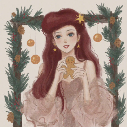 迪士尼公主圣诞微信头像