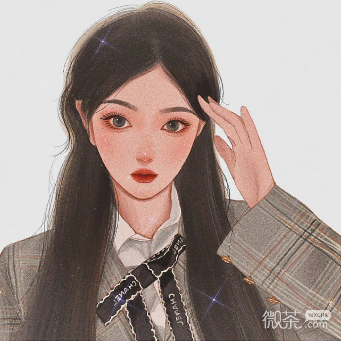 个性独特好看的彩绘美女微信头像