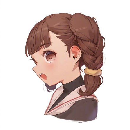 手绘二次元动漫女孩微信头像