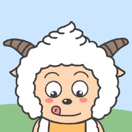 手绘懒羊羊可爱微信头像