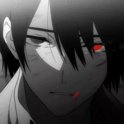 暗黑系动漫男生微信头像