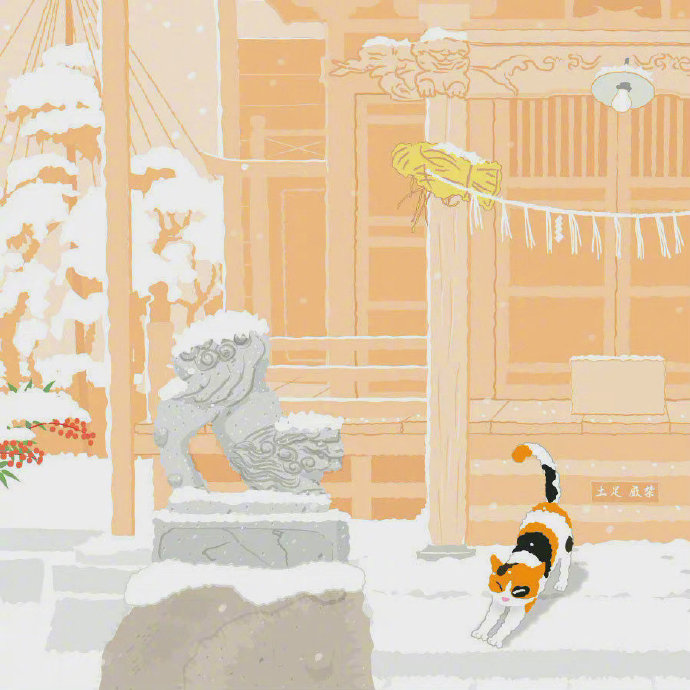 猫猫的一年四季唯美可爱素材图片