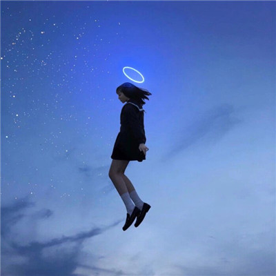 真人欧美风好看到爆的蓝色系头像