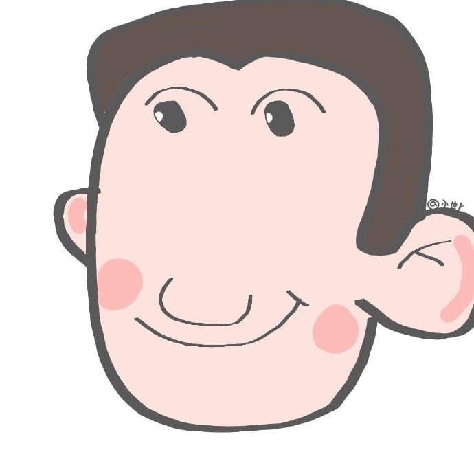 动画片大耳朵图图手绘微信头像