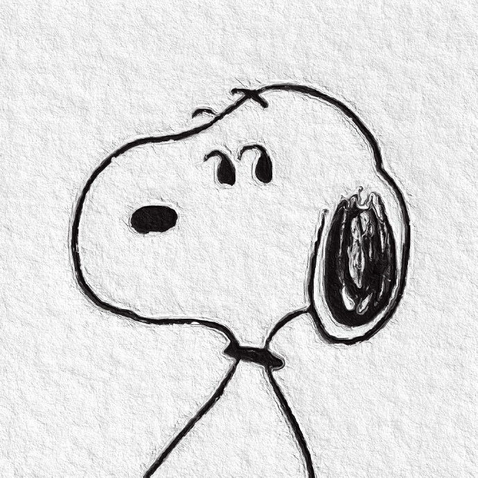 简简单单的史努比微信头像