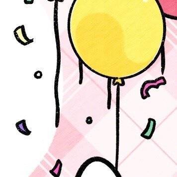 可可爱爱生日快乐九宫格朋友圈配图
