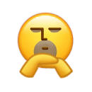 小黄脸双手撑头沙雕微信表情包